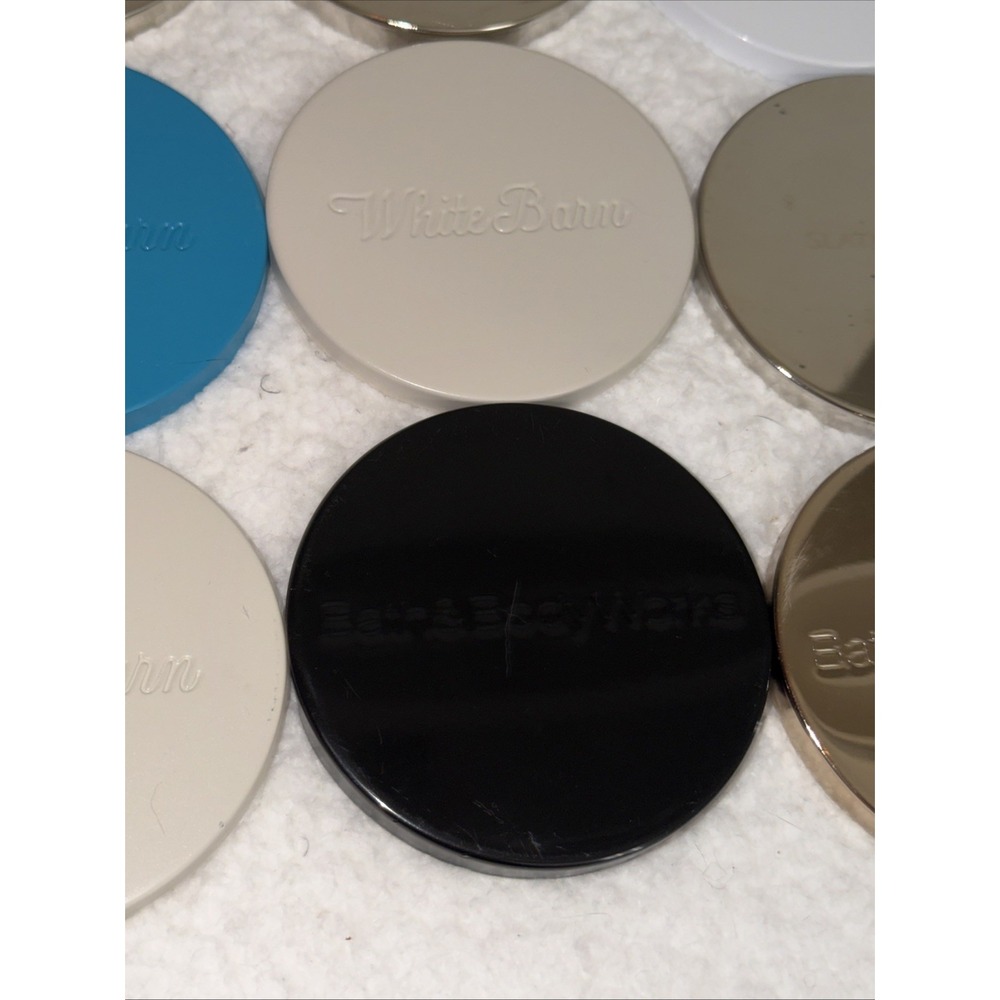 12 Bath & Body Works 3 Wick Candle Metal Jar Decorative Lids Lid Goose Creek‎ - Picture 9 of 16